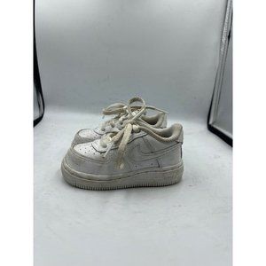 Nike Air‎ Force 1 low top triple white toddler infant baby shoes size 6C